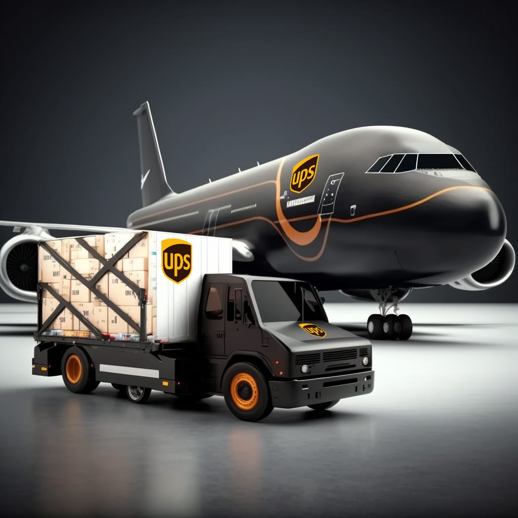 Amazon Fulfillment 28 Air truck from ups
